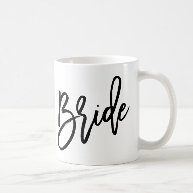 Bride Trendy Lettering Coffee Mug (Right)