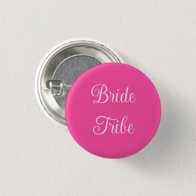 Bride Tribe 3 Cm Round Badge (Front & Back)