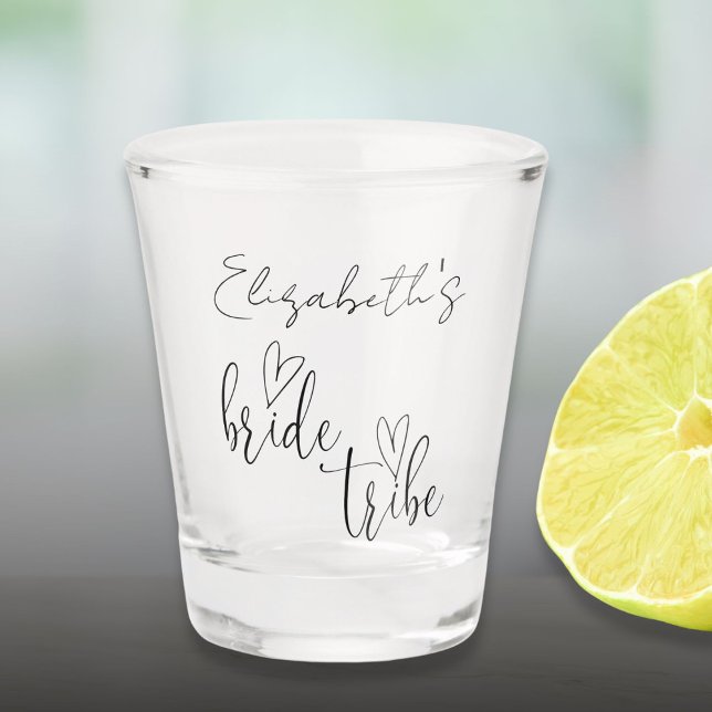 Bride Tribe Bachelorette Bridesmaids Shot Glass (Creator Uploaded)