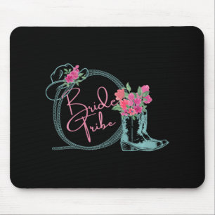 Bride Tribe Bachelorette Nashville Country Coastal Mouse Pad