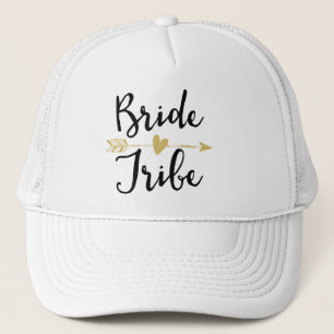 Bride Tribe  Black & Golden Trucker Hat