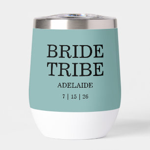 Bride Tribe Bridal Party Sea Glass Green