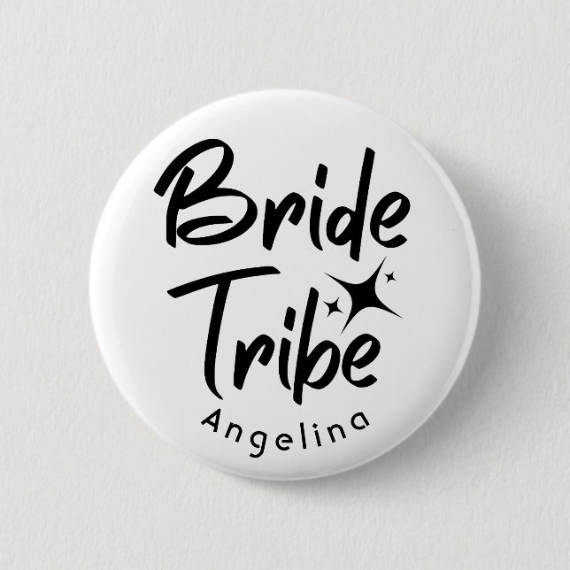 Bride Tribe Bridal Shower Button (Front)