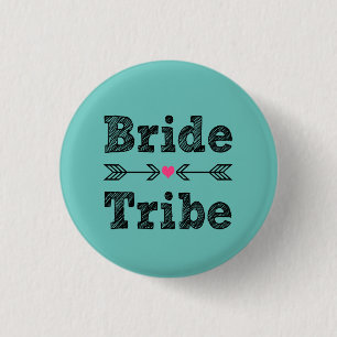 Bride Tribe Bridesmaid women's 3 Cm Round Badge