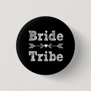 Bride Tribe Bridesmaid women's 3 Cm Round Badge