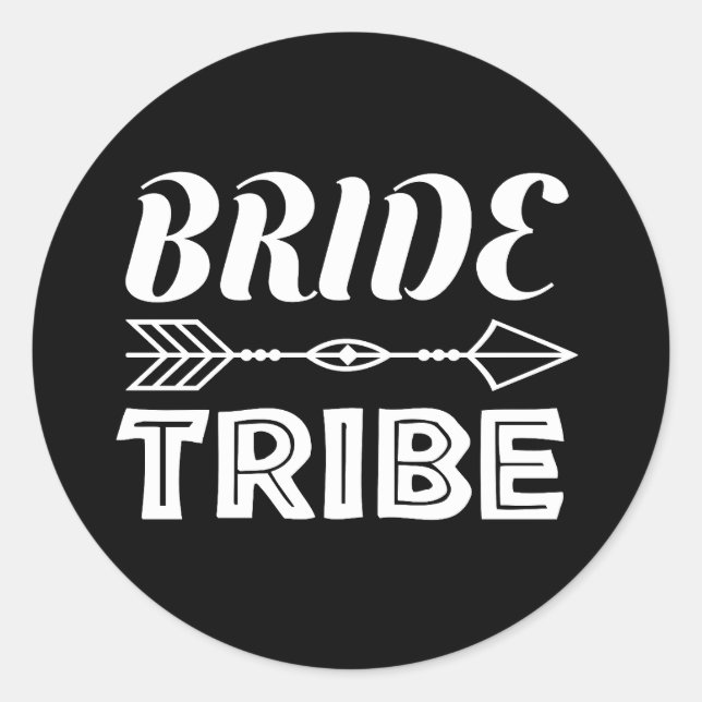 Bride Tribe   Classic Round Sticker (Front)