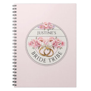 Bride Tribe custom floral Notebook