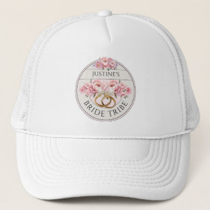 Bride Tribe custom floral Trucker Hat