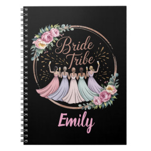 Bride Tribe Custom Name Bachelorette Party Notebook