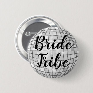 Bride Tribe Disco Ball Pin