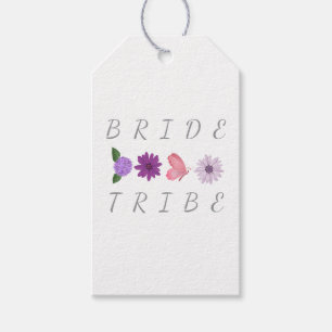 Bride Tribe Floral Bride Hen Party Gift Tags