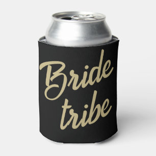 Bride Tribe Gold Can Cooler 