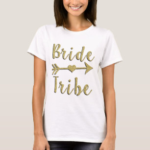 Bride Tribe Gold Glitter Tank