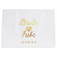 Bride Tribe Heart Personalized Bridesmaid Name