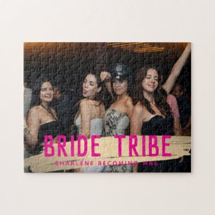 Bride Tribe Keepsake Photo Bridesmaid Gift Jigsaw Puzzle