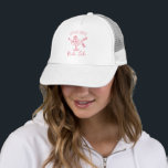 Bride tribe last rodeo trucker hat<br><div class="desc">Bachelorette weekend party favours,   featuring a woman in a cocktail glass. Easy to change for any party.</div>