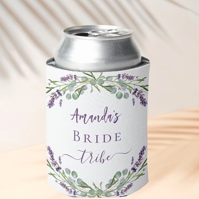 Bride tribe lavender eucalyptus greenery name can cooler (Creator Uploaded)