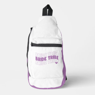 Bride Tribe Lavender White  Sling Bag