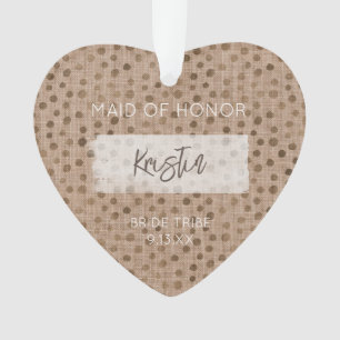 Bride Tribe Maid of Honour Wedding Party Fun Ornament