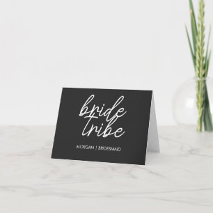 Bride Tribe   Modern Bridal Party Proposal  Card