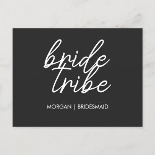 Bride Tribe   Modern Bridal Party Proposal  Postcard