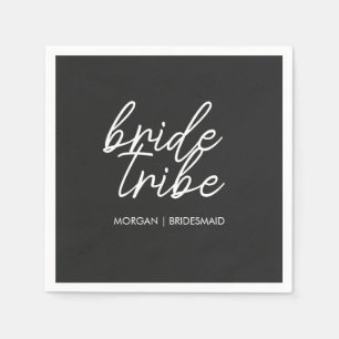 Bride Tribe   Modern Bridesmaid Bachelorette Napkin