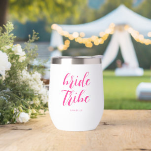 Bride Tribe Modern Hot Pink Bachelorette Party