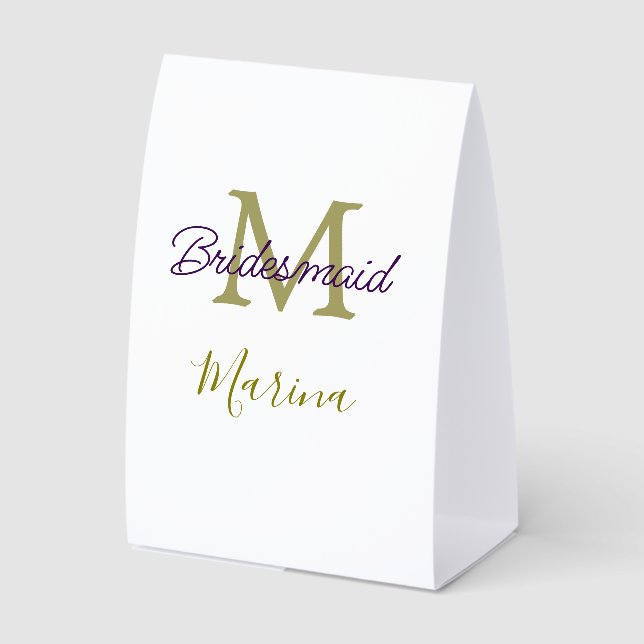 Bride tribe monogram bridal shower simple golden p (Front)