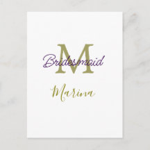 Bride tribe monogram bridal shower simple golden p