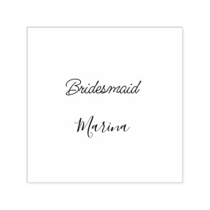 Bride tribe monogram bridal shower simple golden p self-inking stamp