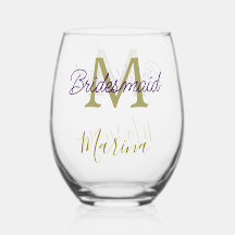 Bride tribe monogram bridal shower simple golden p