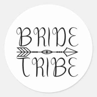 Bride Tribe new Classic Round Sticker
