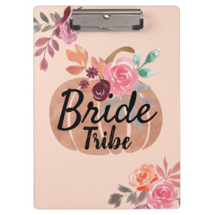 Bride Tribe Personalised Autumn Rose Gold Clipboard
