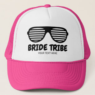 Bride Tribe pink custom pink bachelorette party Trucker Hat