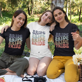 Bride Tribe Retro  T-Shirt