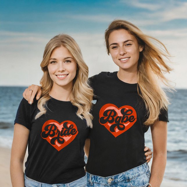 Bride Tribe T-Shirt Bachelorette Retro Bride Tee (Creator Uploaded)