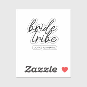 Bride Tribe   Wedding Flower Girl Modern