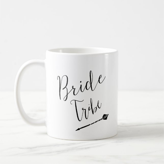 Bride Tribe with Custom Name Coffee Mug (Left)