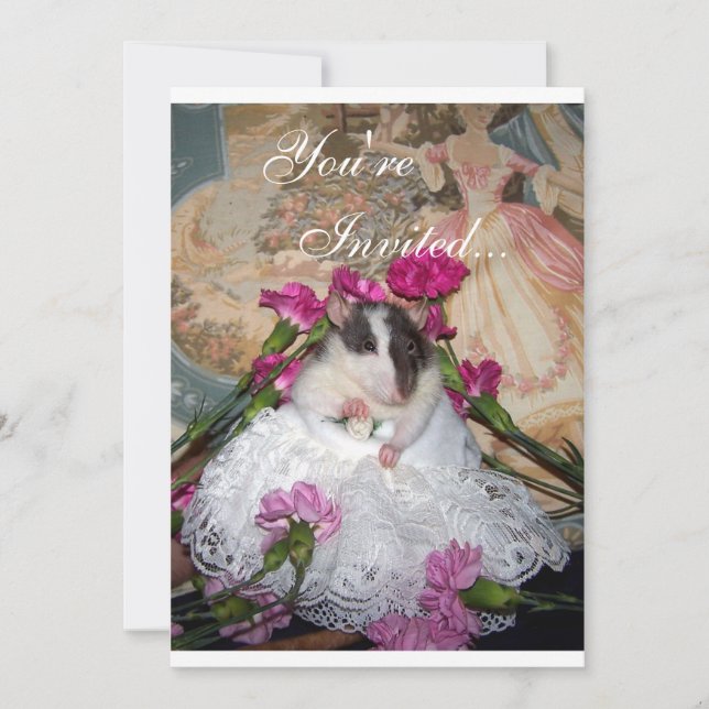 Bride Trudy Rat Invitation (Front)