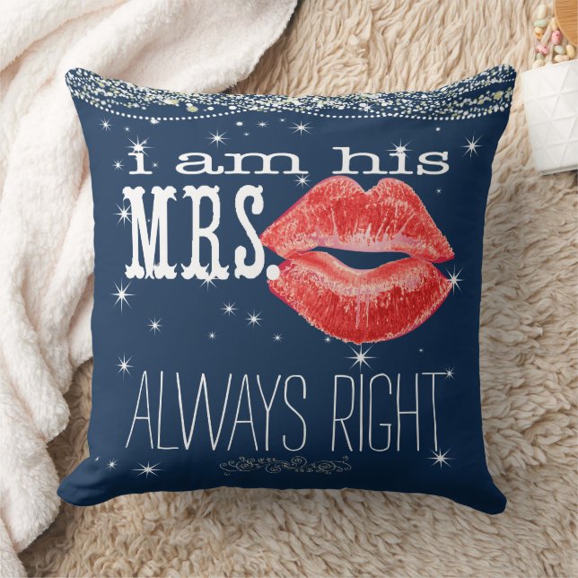 Bride Under the Stars Always Right Accent Pillow (Blanket)