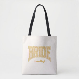 BRIDE Varsity Sunset Ditzy Floral Travel Tote Bag