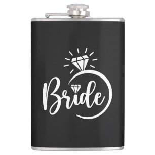 Bride Vinyl Wrapped Flask