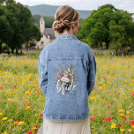 Bride Watercolor Boho Rustic Floral Wildflower Denim Jacket<br><div class="desc">Celebrate in style with our Bride Wildflower Boho Rustic Floral Denim Jacket! This stunning jacket features an elegant wildflower design, blending boho chic and rustic charm. Perfect for the bride-to-be, it adds a personalised touch to bridal showers, bachelorette parties, or casual wedding festivities. Made from high-quality denim, it’s both stylish...</div>
