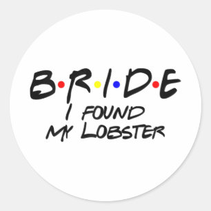 Bride Wedding Bachelorette Party Spooky Season Classic Round Sticker