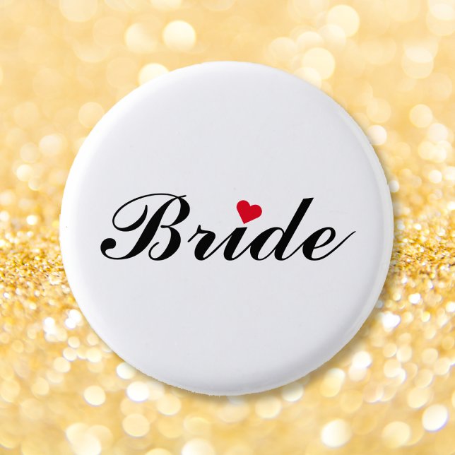Bride Wedding Bridal Bachelorette Party Pin Button (Bride Wedding Bridal Bachelorette Party Pin Button)