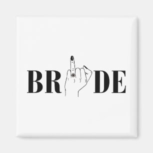 Bride Wedding Bridesmaid Squad Bachelorette Party Magnet