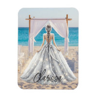 Bride Wedding Day Beach Wedding Fancy Gown Bridal