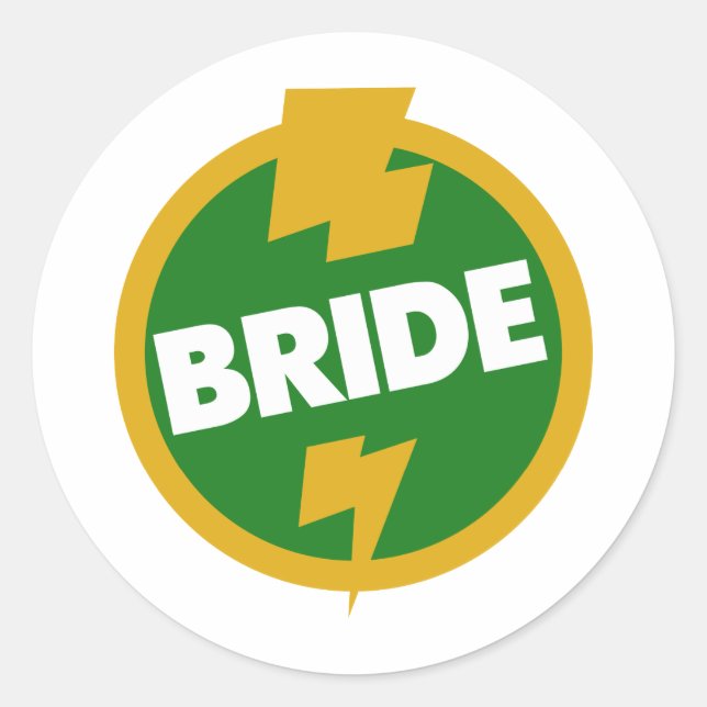 Bride Wedding - Dupree Classic Round Sticker (Front)