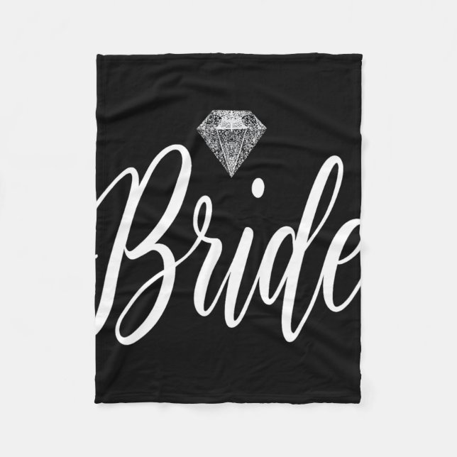Bride Wedding  Fleece Blanket (Front)