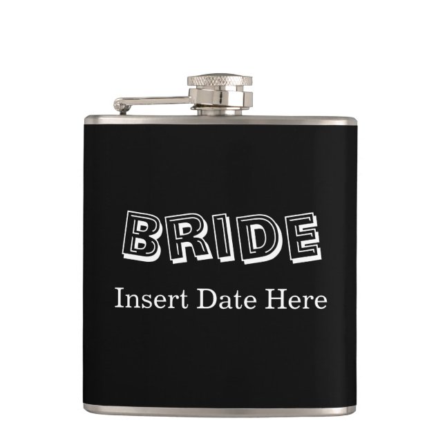 Bride | Wedding Hip Flask (Front)